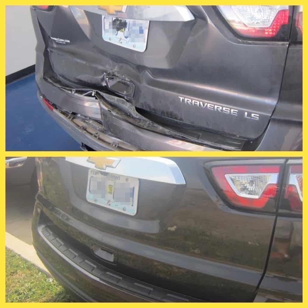 Chevy Traverse before and after